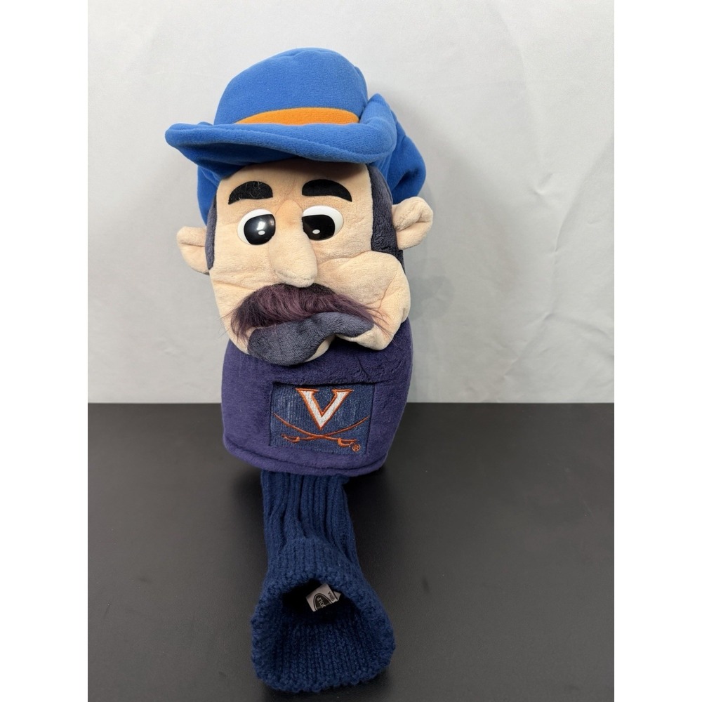 Vintage UVA CavMan Head Cover Virginia Cavaliers Golf Club Headcover NCAA